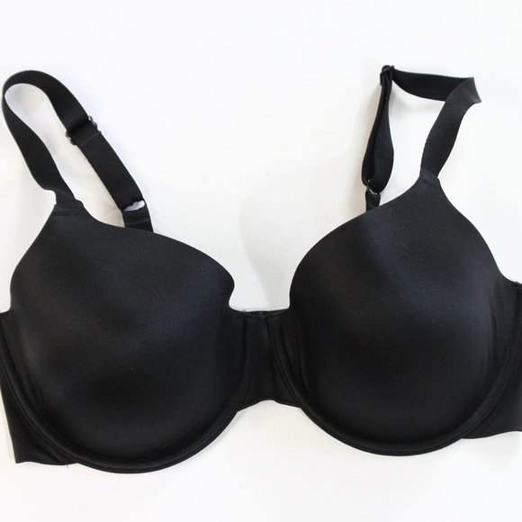 Wacoal Black Bra Sz 36DD Padded Full Coverage Molded Underwire Style No 853144 - Picture 1 of 5